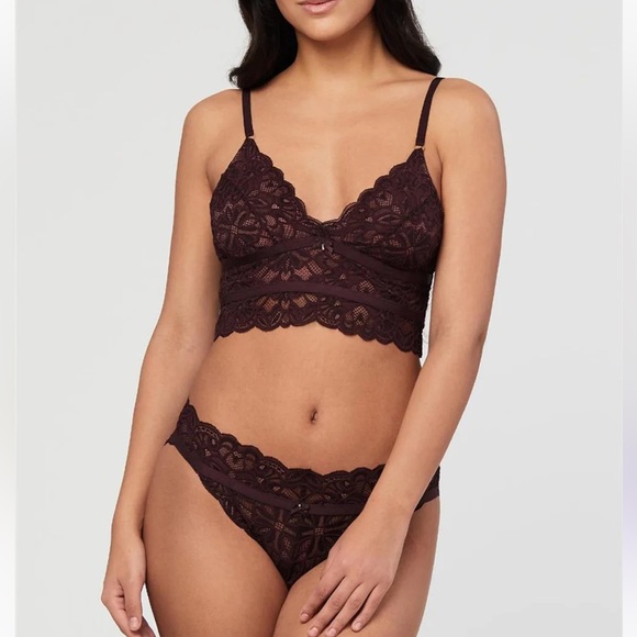 NWT Fleur long line bralettte & pant set Sz M - Picture 2 of 4